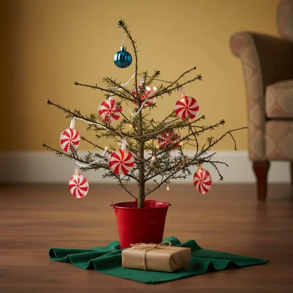 ASHLAND PEPPERMINT CANDY CHRISTMAS KITSCH ICON STRING LIGHTS - RARE